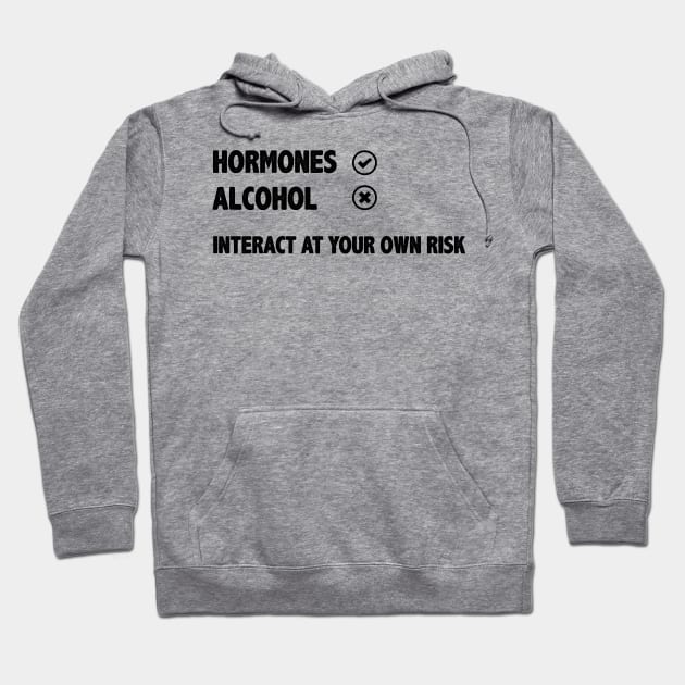 Interact at your own risk Hoodie by b34poison